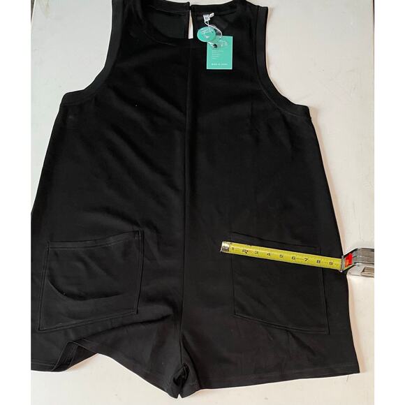 Mintreus Black Sleeveless Romper XL NWT Utility Pocket Minimalist Chic Playsuit - Picture 10 of 11